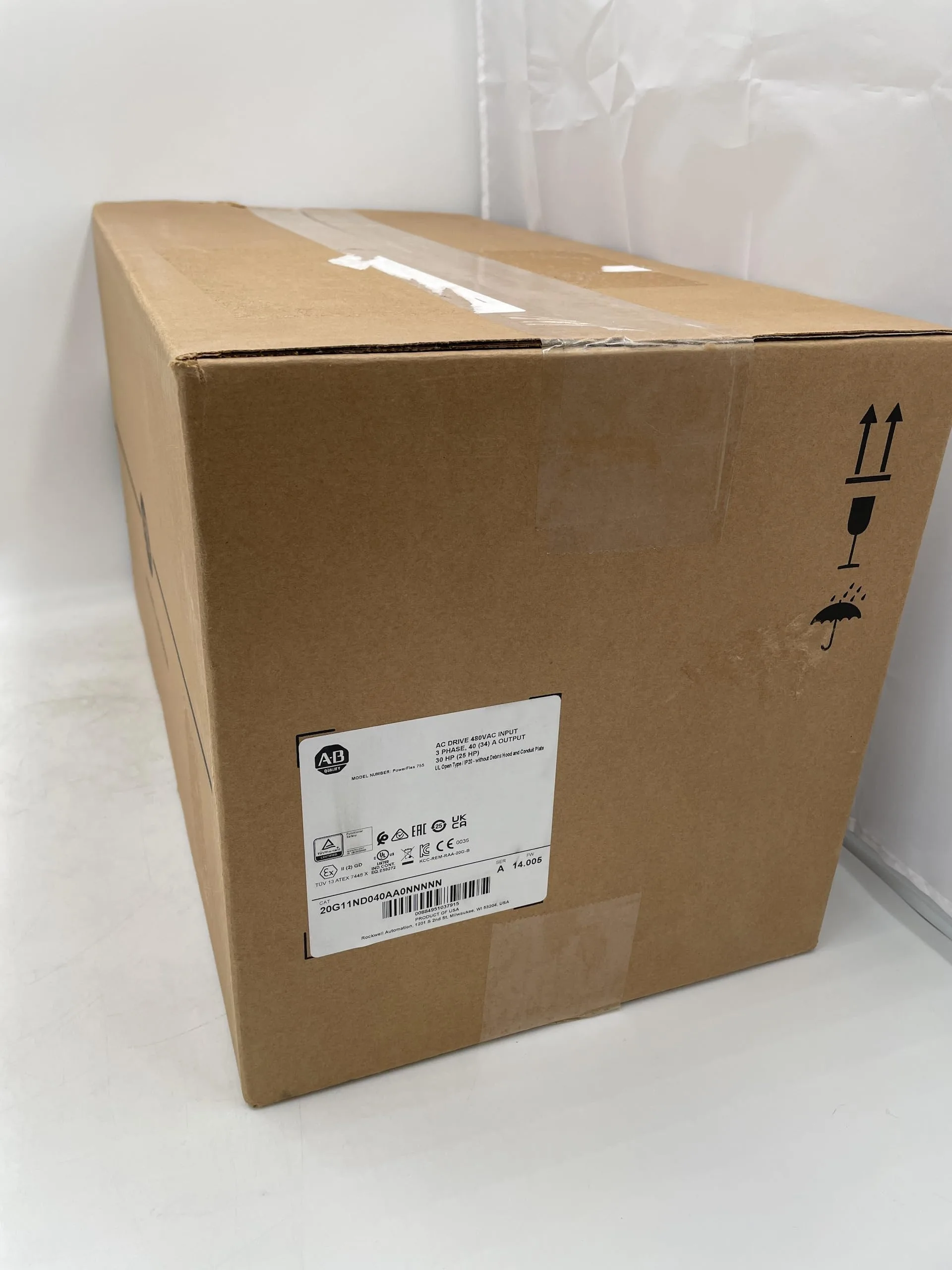 Allen Bradley 20G11ND096AA0NNNNN PowerFlex Air Cooled 755 AC Drive