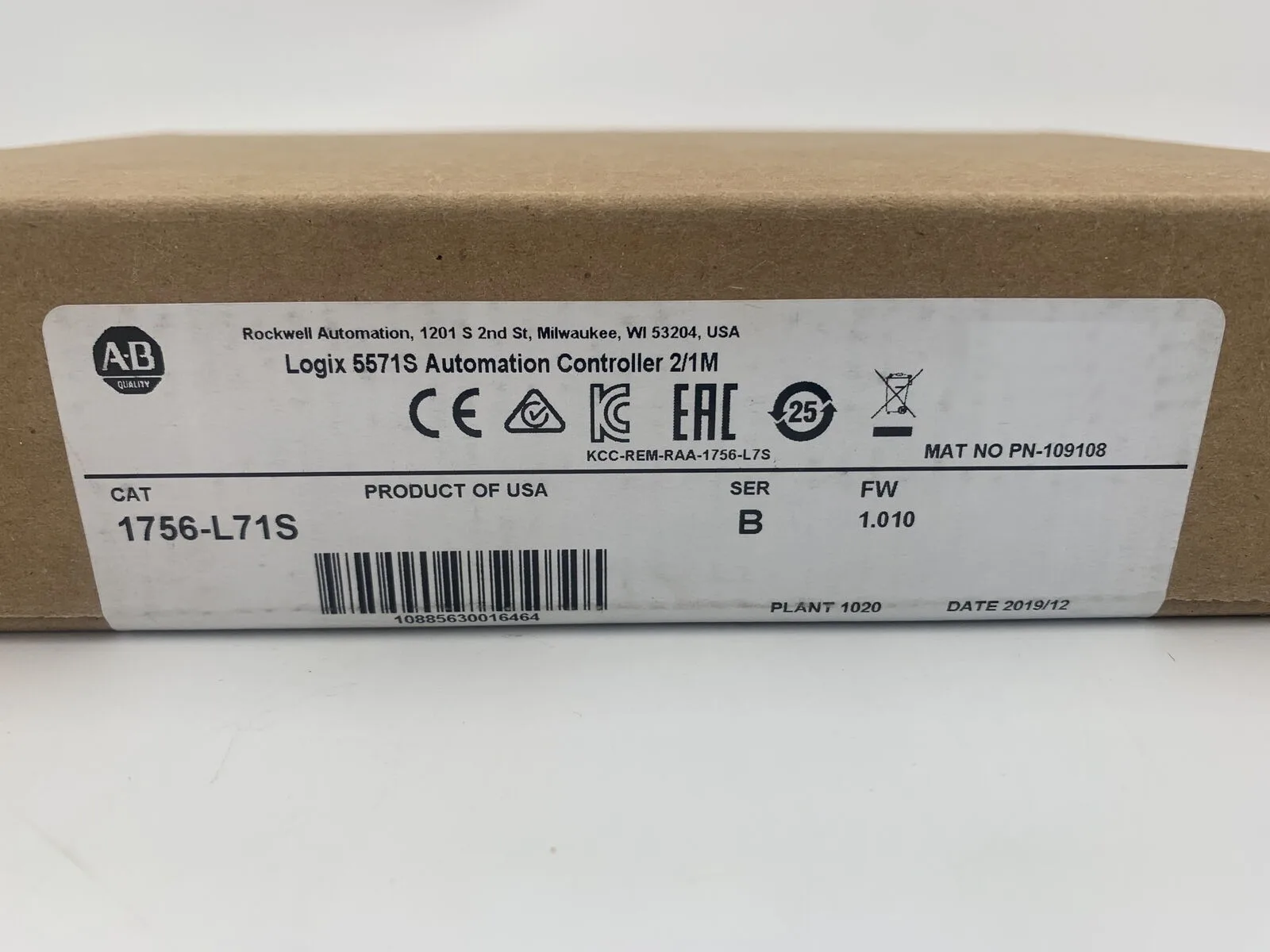 Allen Bradley 1756-L71S