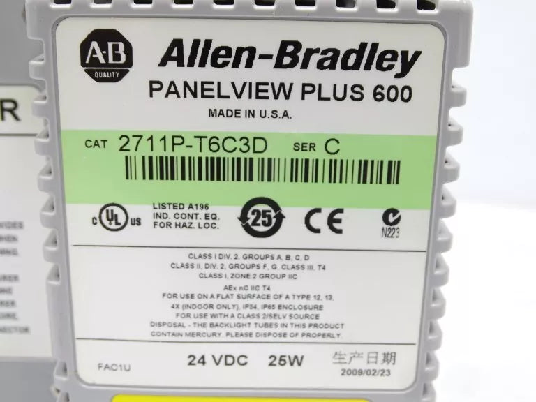 Allen Bradley 2711P-T6C3D