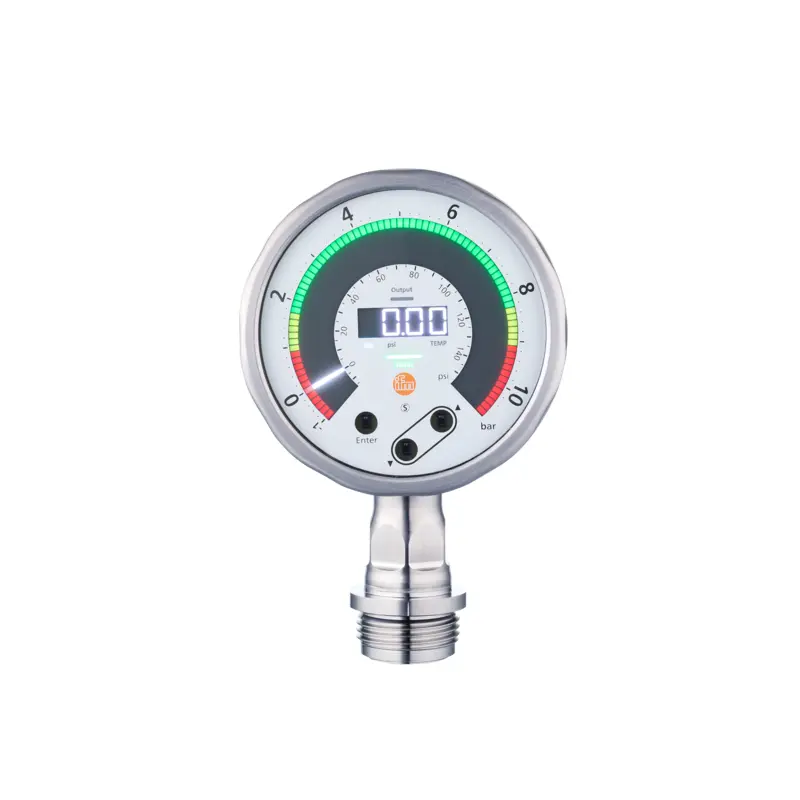 IFM PG1704 Ekranlı Düz Montaj Basınç Sensörü -1...10 bar Aseptoflex