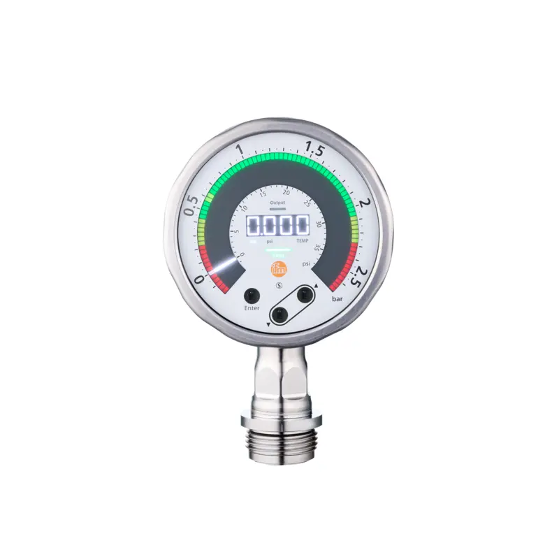 IFM PG1706 Ekranlı Düz Montaj Basınç Sensörü -0,124...2,5 bar Aseptoflex