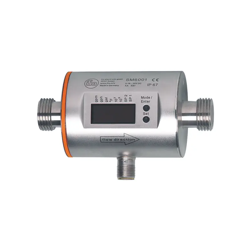 IFM SM6001 Manyetik İndüktif Akış Sensörü G 1/2 DN15 IO-Link (°F Ölçekli)