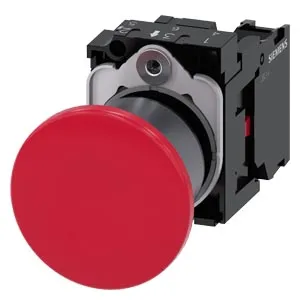 Siemens 3SU1130-1BA20-1CA0 Mantar Kafalı Buton 40mm Kırmızı