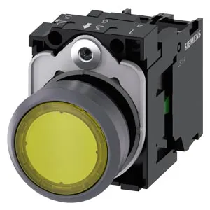 Siemens 3SU1136-0AB30-1BA0 Işıklı Buton Sarı 230V
